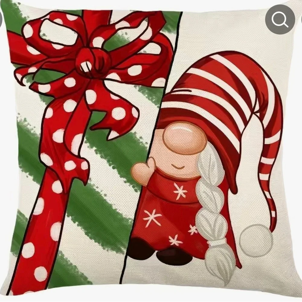 Christmas Pillowcases,17.7x17.7 Inch, Set Of 4, Pillow Inserts Not included B24 - Picture 5 of 6